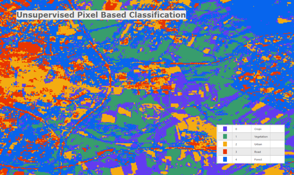 Unsupervised Pixel Based Classification of Utrecht map